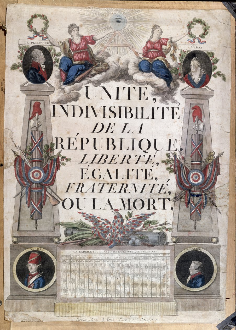 Kalendarz republikański, 1794 autorstwa French School