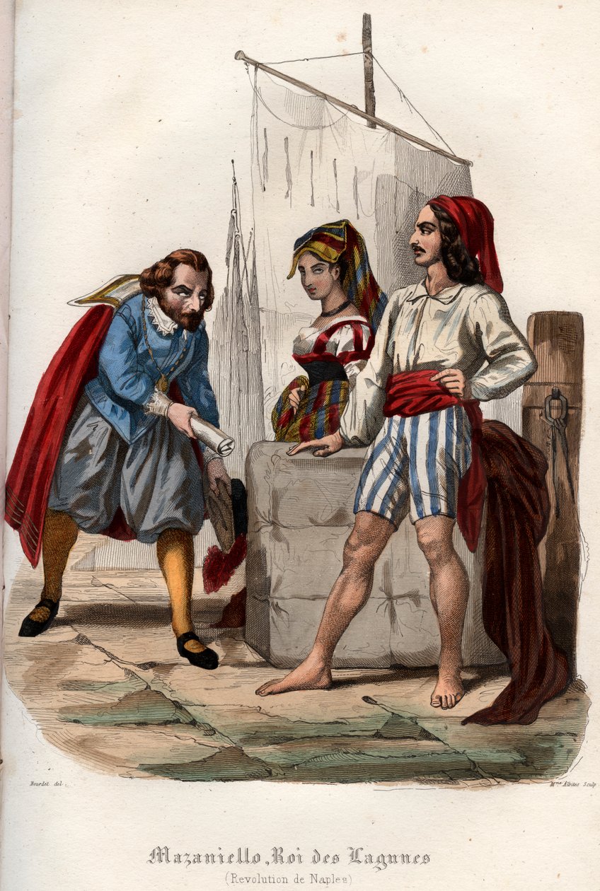 Bunt przeciwko hiszpańskim rządom Habsburgów w Neapolu w 1647 r. autorstwa French School