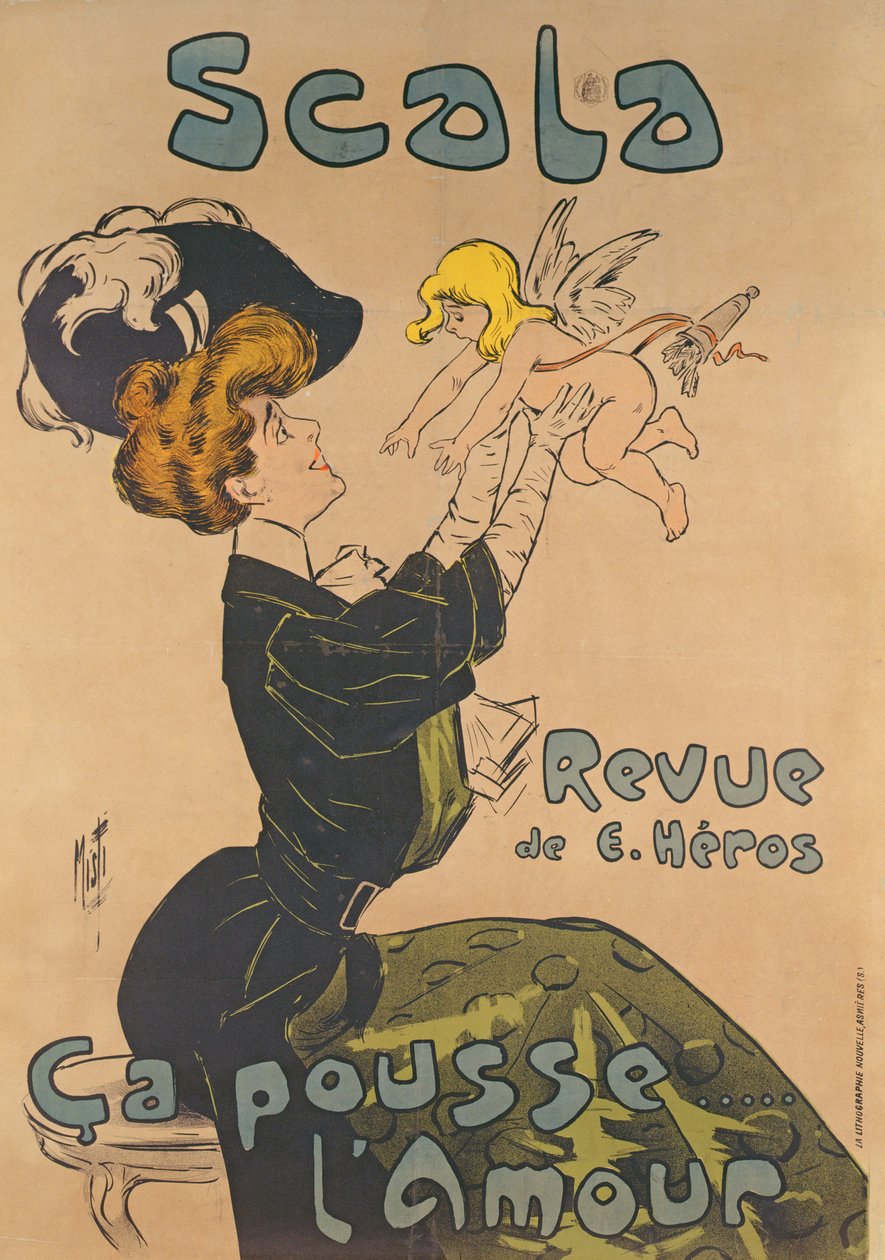 Plakat recenzji La Scali autorstwa French School