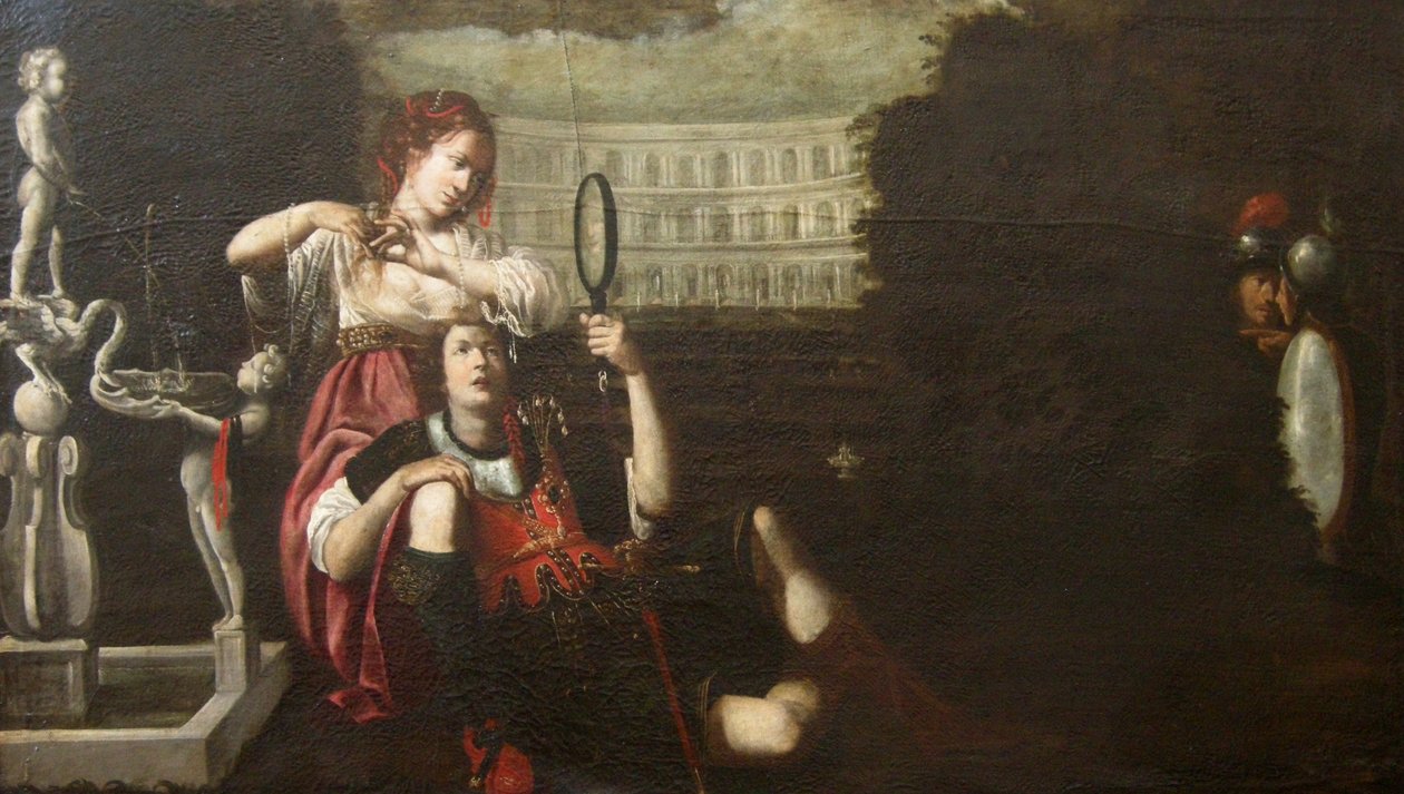 Rinaldo w ogrodzie Armida autorstwa French School