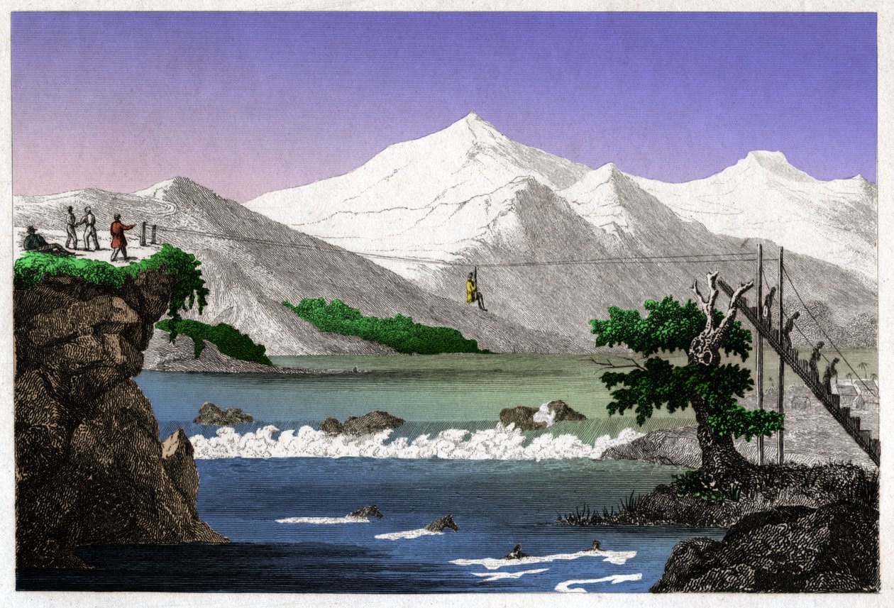 Rio Magdalena. (grafika, ok. 1840) autorstwa French School