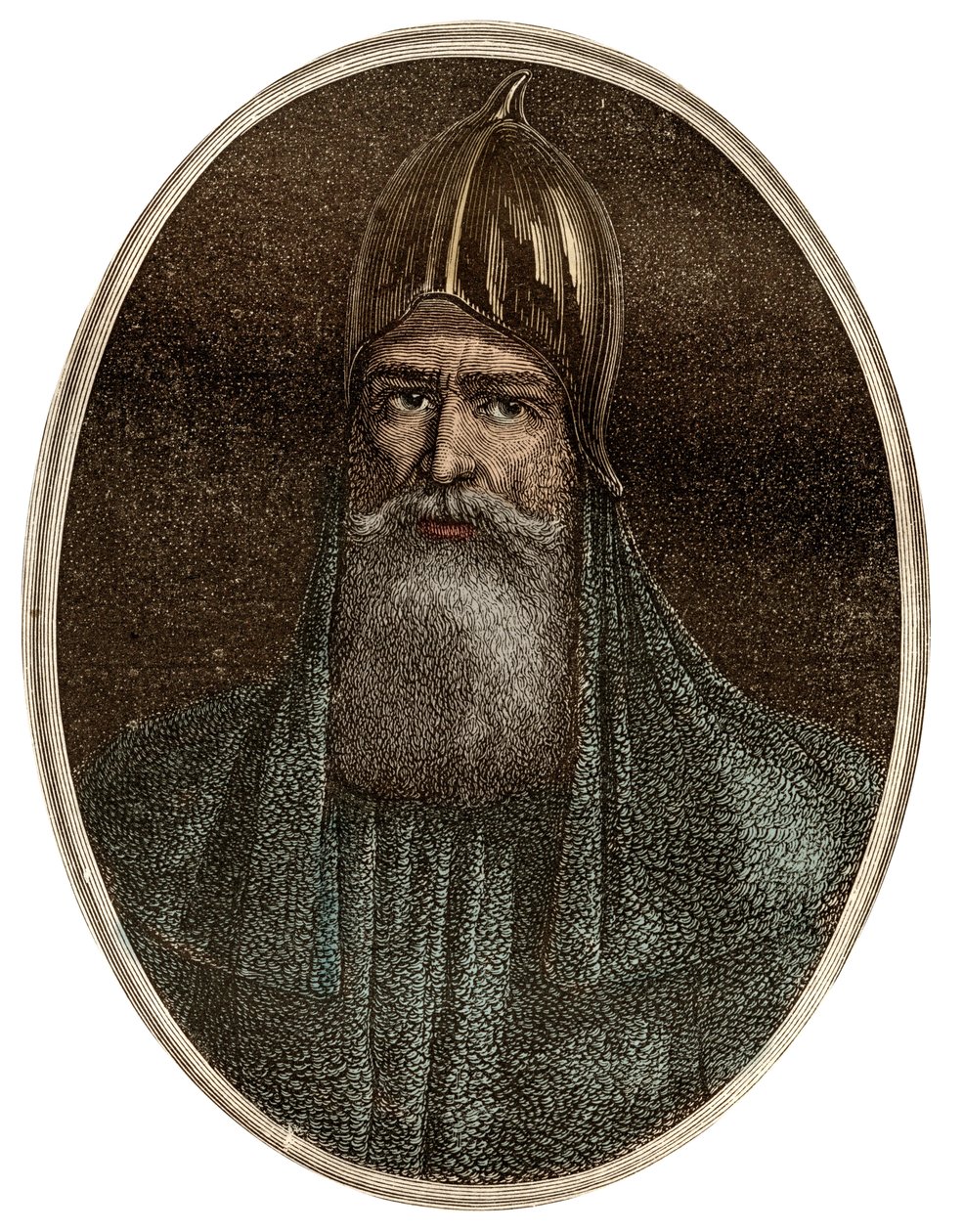 Riourik (Riurik, Rurik Rouri) książę varegue z IX wieku - Portret Ruryka, wodza Waregów i założyciela Rusi Kijowskiej (ok. 830-ok. 879) - Nowa encyklopedia narodowa Maurice