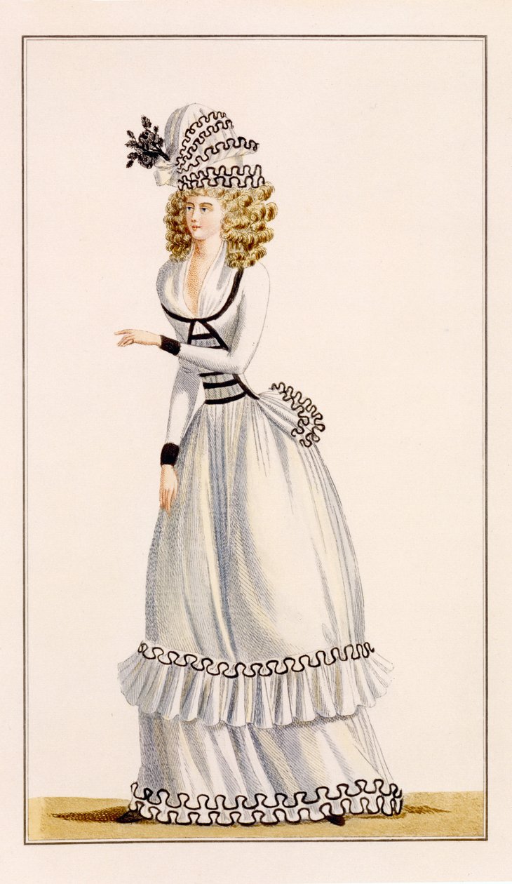 Sukienka Demi Demie z Journal of Fashion and Taste, 1790 r autorstwa French School