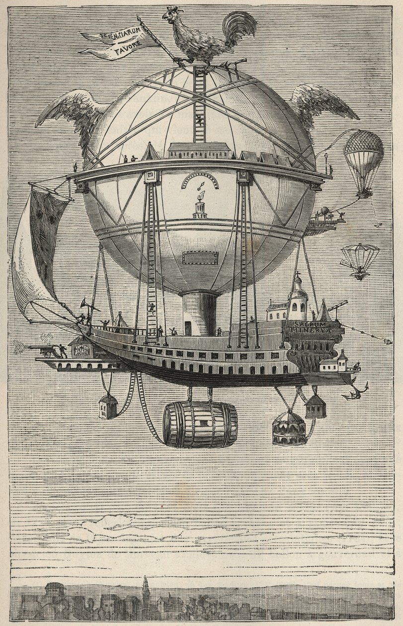 Balon Robertsona Minerve autorstwa French School