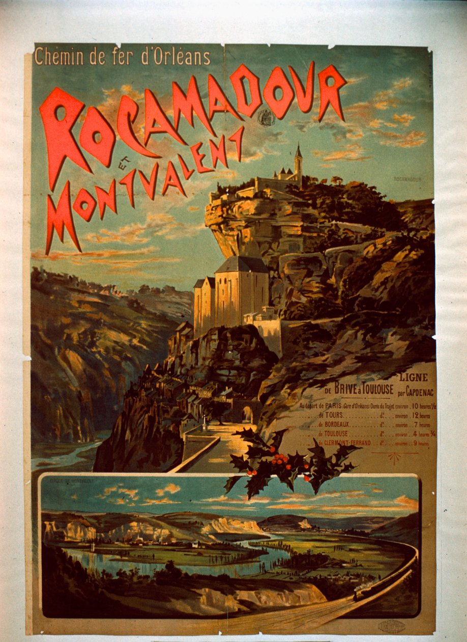 Rocamadour i Montvalent, ok. 1900 autorstwa French School