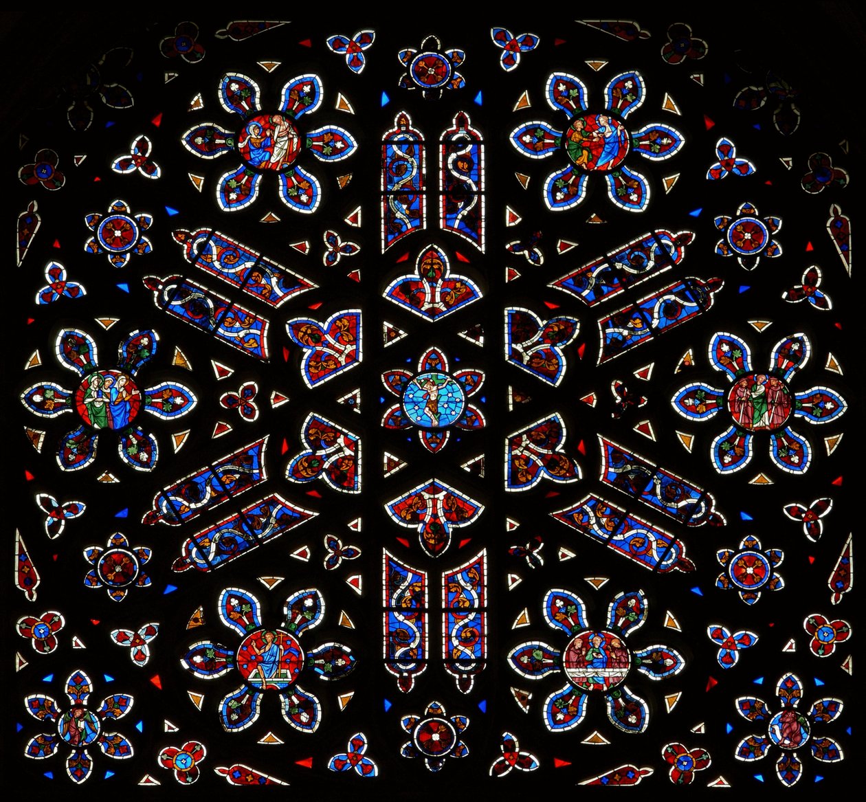 Rozeta z Ukrzyżowaniem otoczony scenami Zmartwychwstania (zob. też 347129) autorstwa French School
