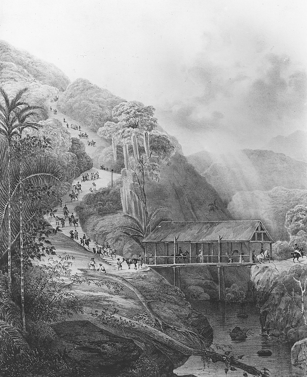 Route de Tondano, na Wyspach Celebes, z Voyage de lAstrolabe dowodzonej przez Dumonta dUrville