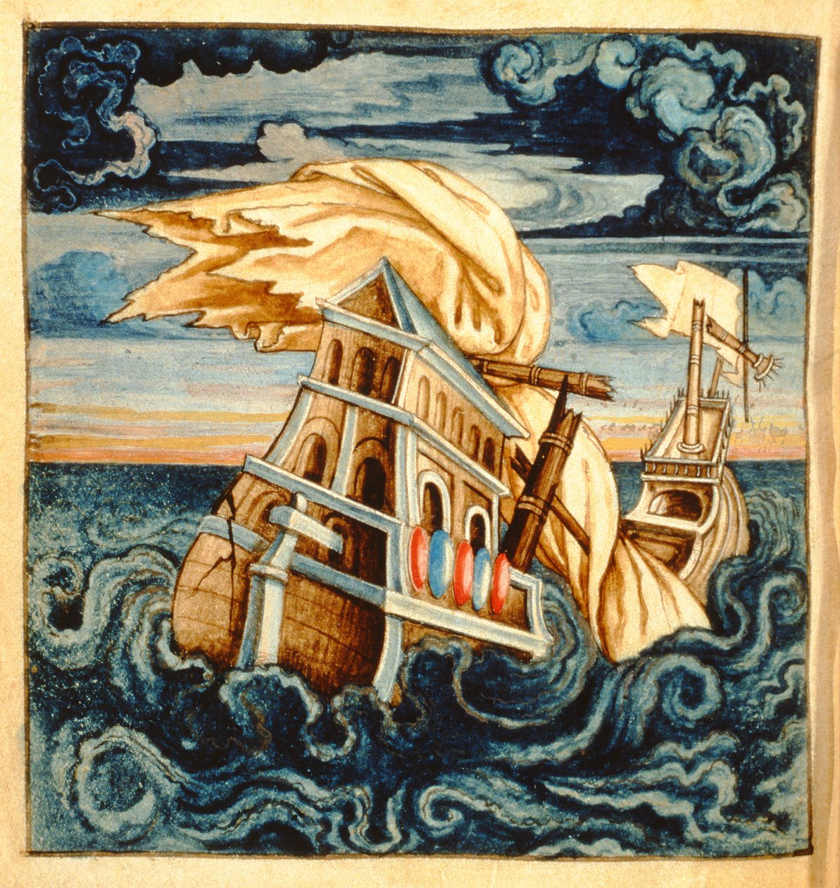 SMM2 s.11 Wrak statku, z Theatre des Vices et Vertus, autorstwa Jana van der Noota (ok. 1539-95) autorstwa French School