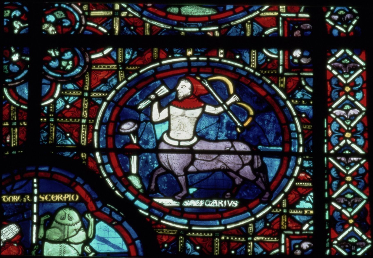Strzelec, z Okna Zodiaku, XIII w. autorstwa French School