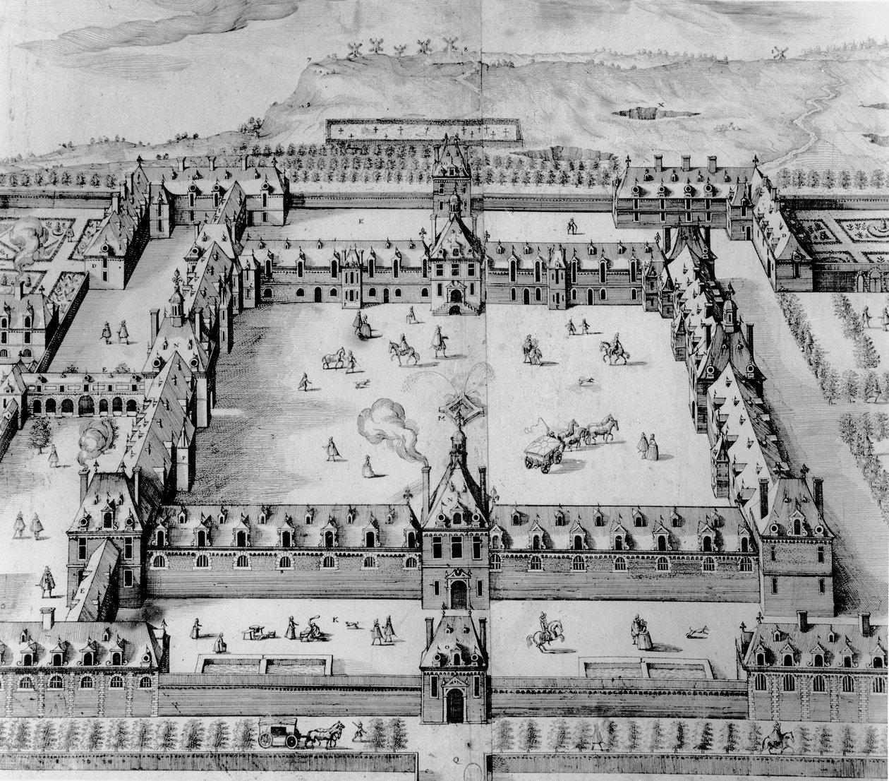Szpital Saint-Louis, początek XVII wieku autorstwa French School