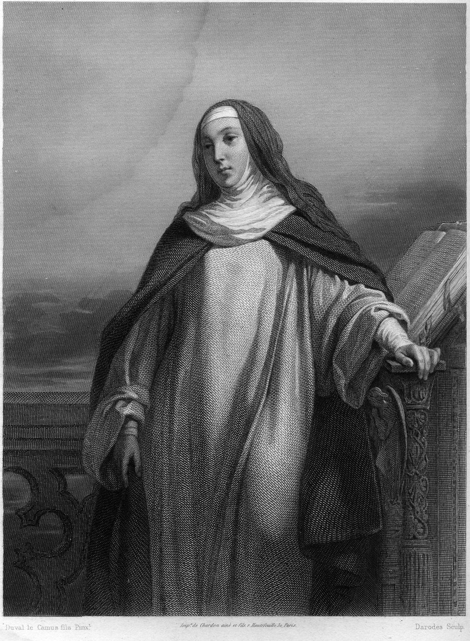 Św. Joanna z Chantal (1572-1641), w „Świętych Niewiastach” autorstwa French School