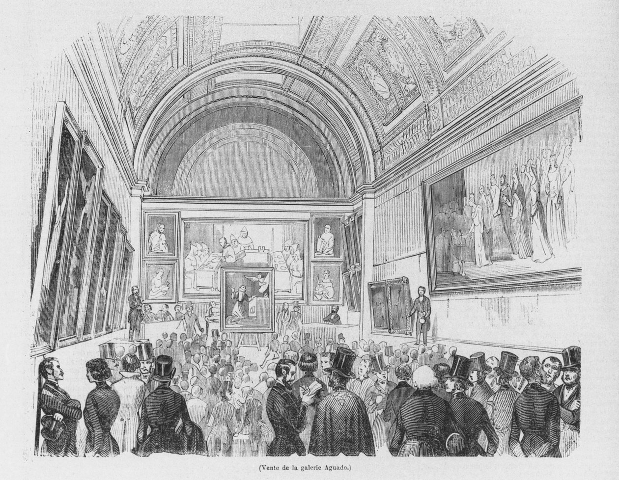 Sprzedaż galerii Aguado, 1843 autorstwa French School