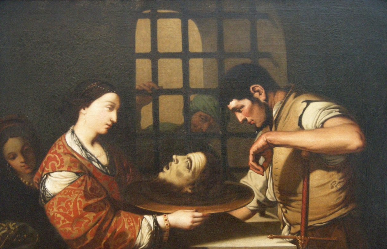 Salome z głową Jana Chrzciciela autorstwa French School