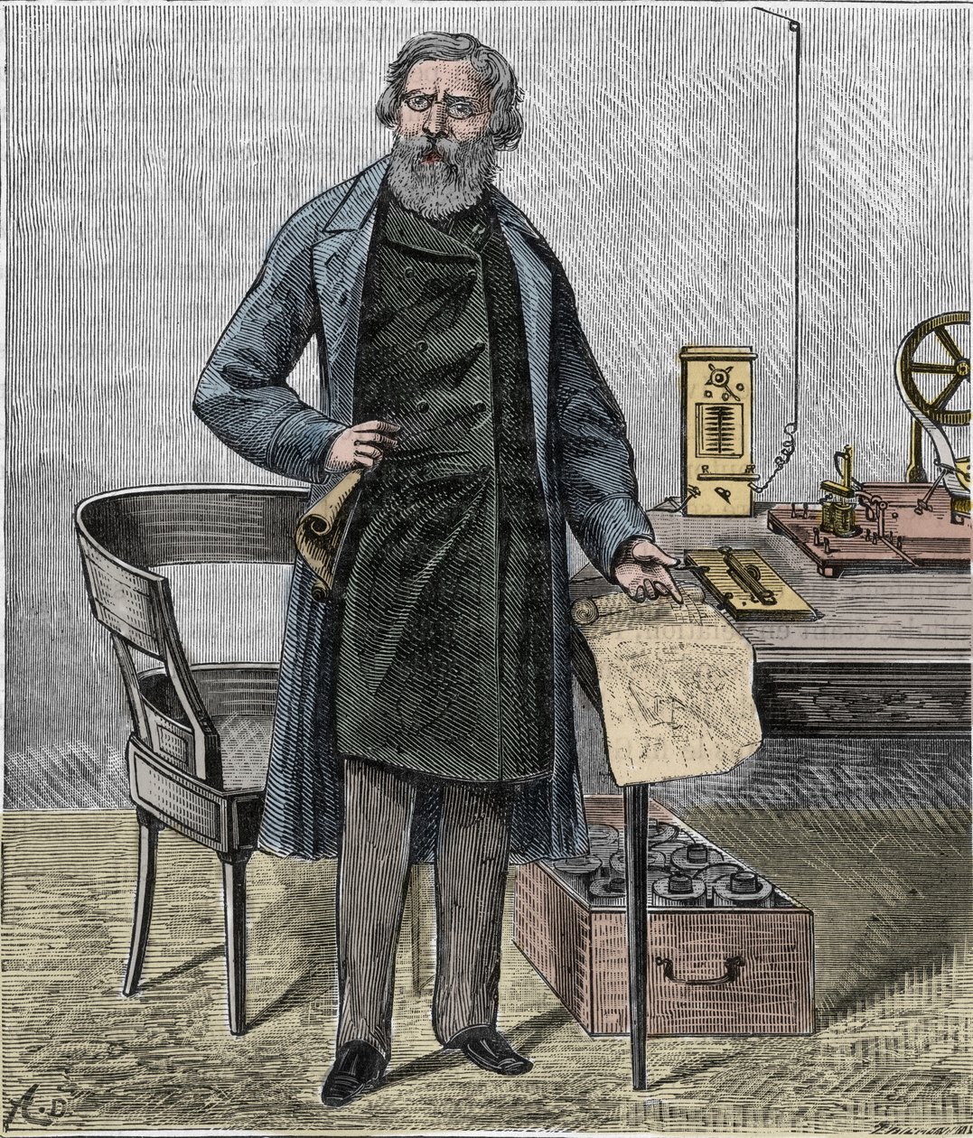 Samuel F B Morse, amerykański artysta i wynalazca alfabetu Morse