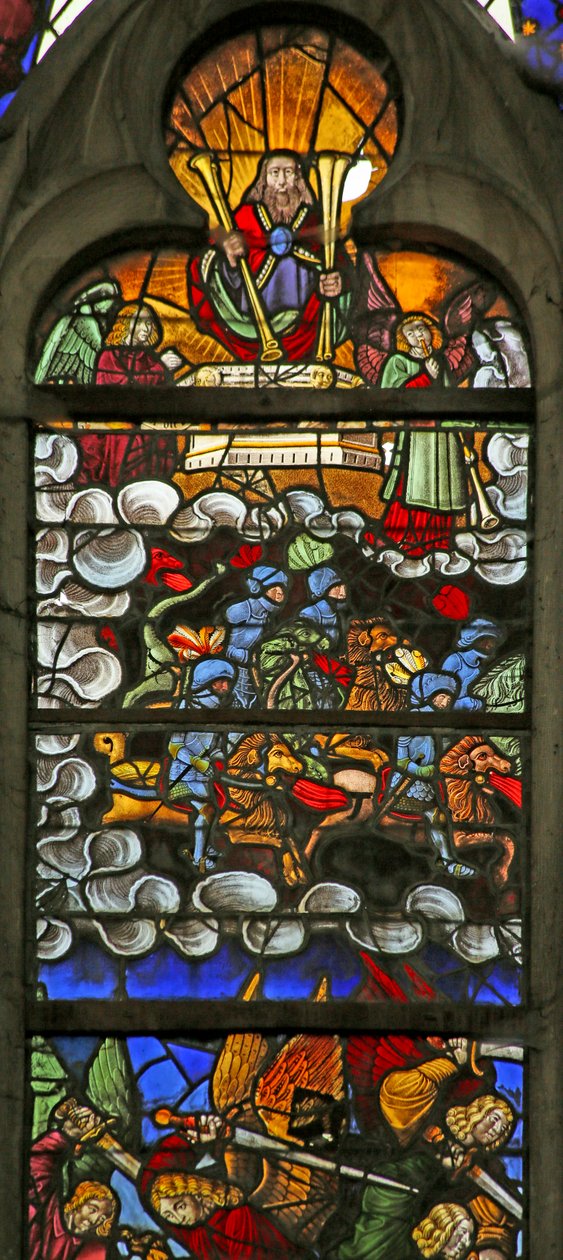 Scena z Objawienia Apokalipsy autorstwa French School