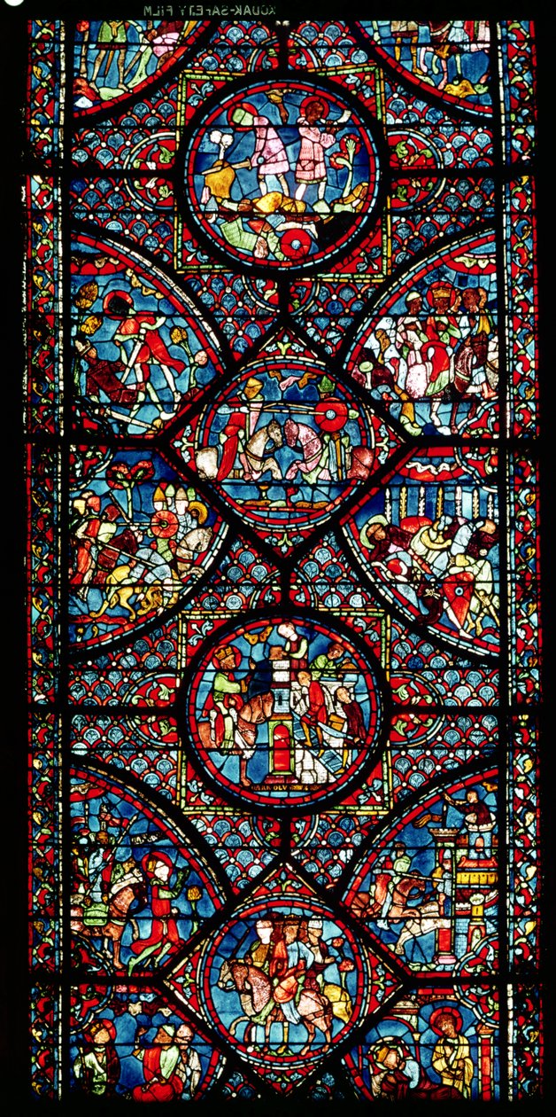 Sceny z życia Karola Wielkiego (747-814) z ambulatorium, ok. 1215-25 (zob. też 182939) autorstwa French School