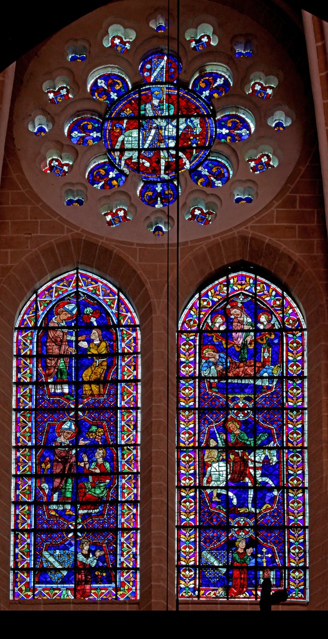Sceny z życia św. Marcina; dawca - Thibault VI, hrabia Chartres (w109) autorstwa French School