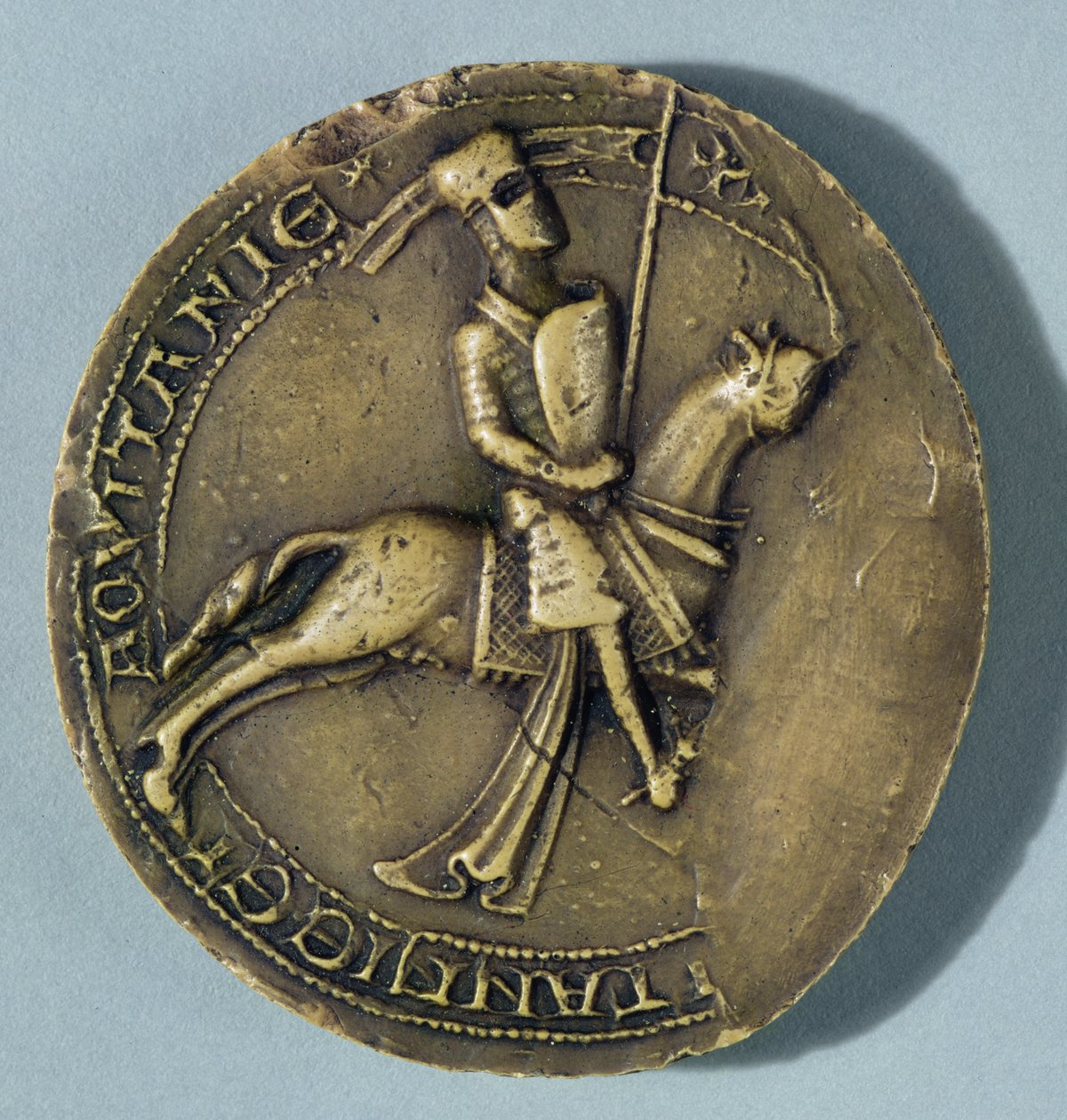 Pieczęć Artura I (1187-1203) księcia Bretanii autorstwa French School