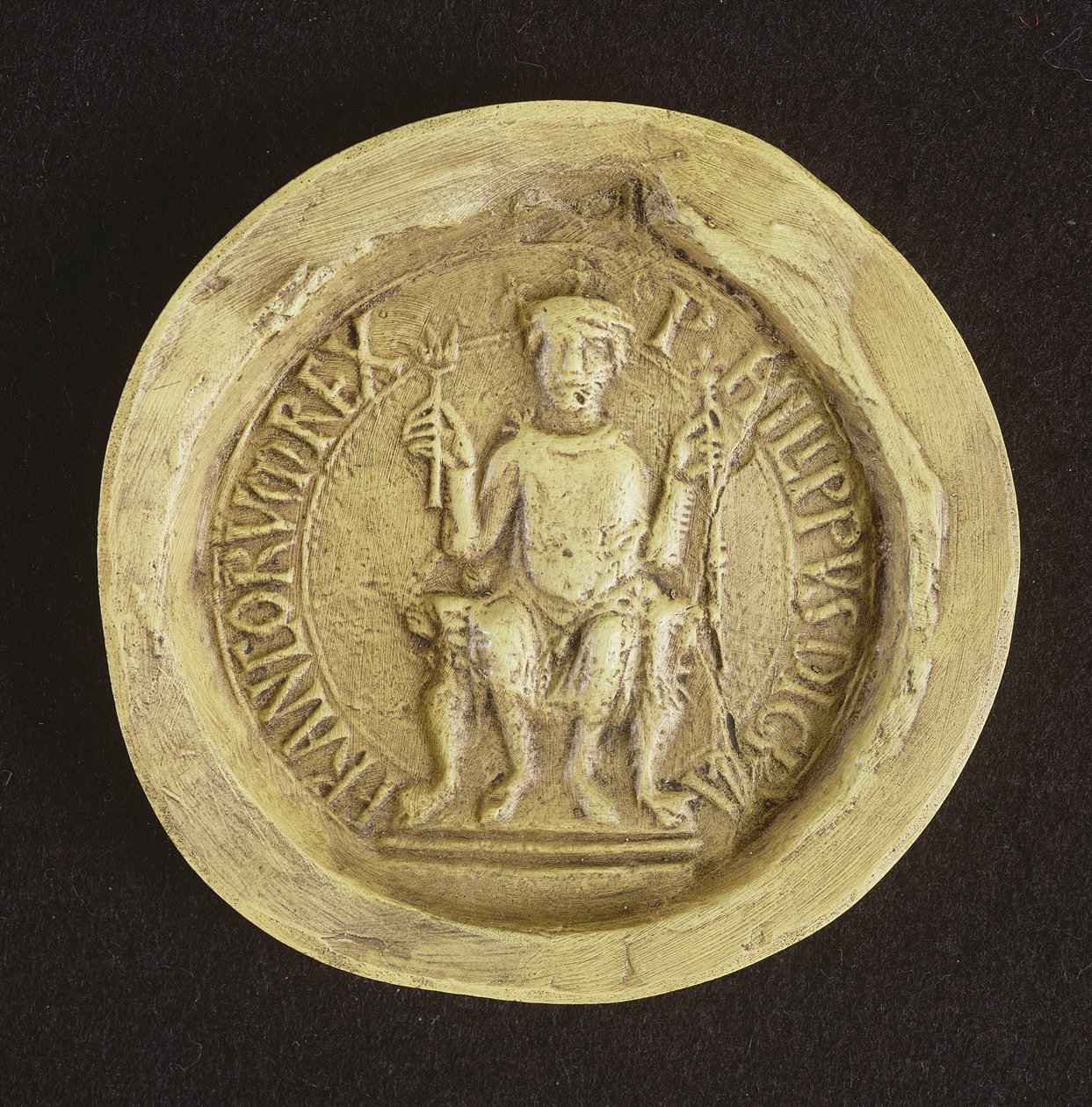 Pieczęć Filipa I (1052-1108) 1082 (wosk) autorstwa French School