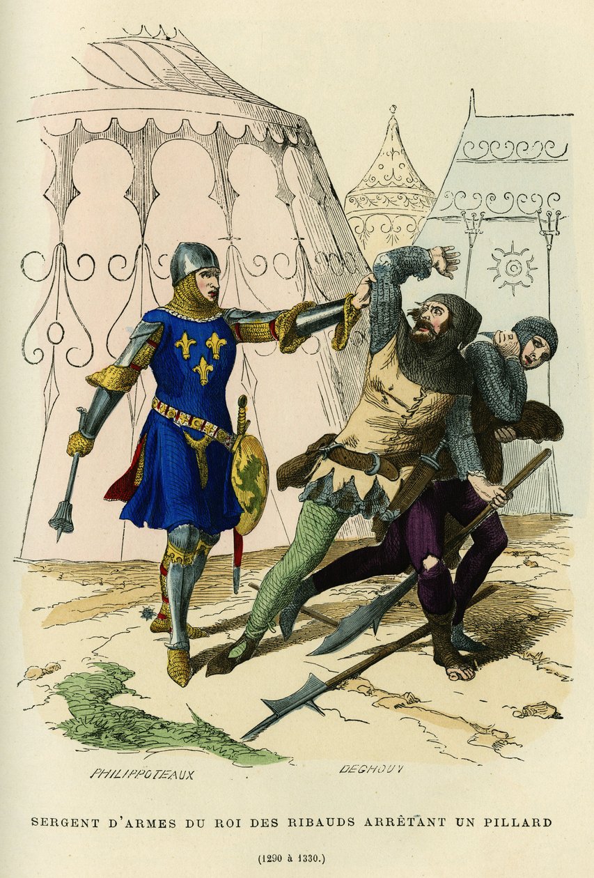 Sierżant szturmowy króla ribauds (przywódca nieregularnej milicji założonej około 1189 r. przez Philippe