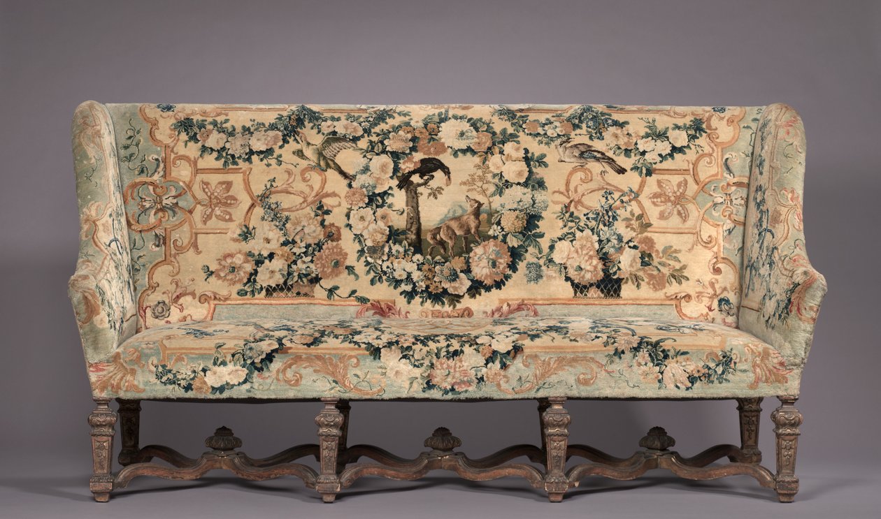 Sofa, producent Savonnerie Factory, przed 1717 r. autorstwa French School