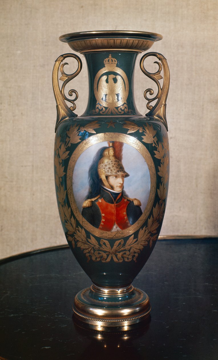 Wazon Sevres przedstawiający Ludwika Bonaparte (1778-1846) (porcelana) autorstwa French School