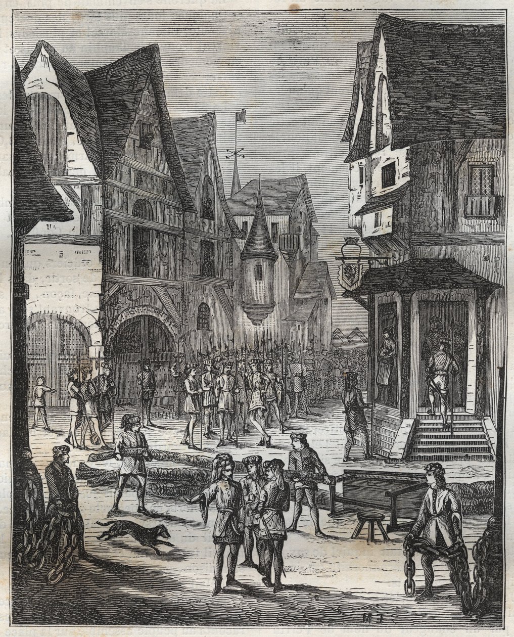 Siege de Paris (1358) - 22 lutego autorstwa French School