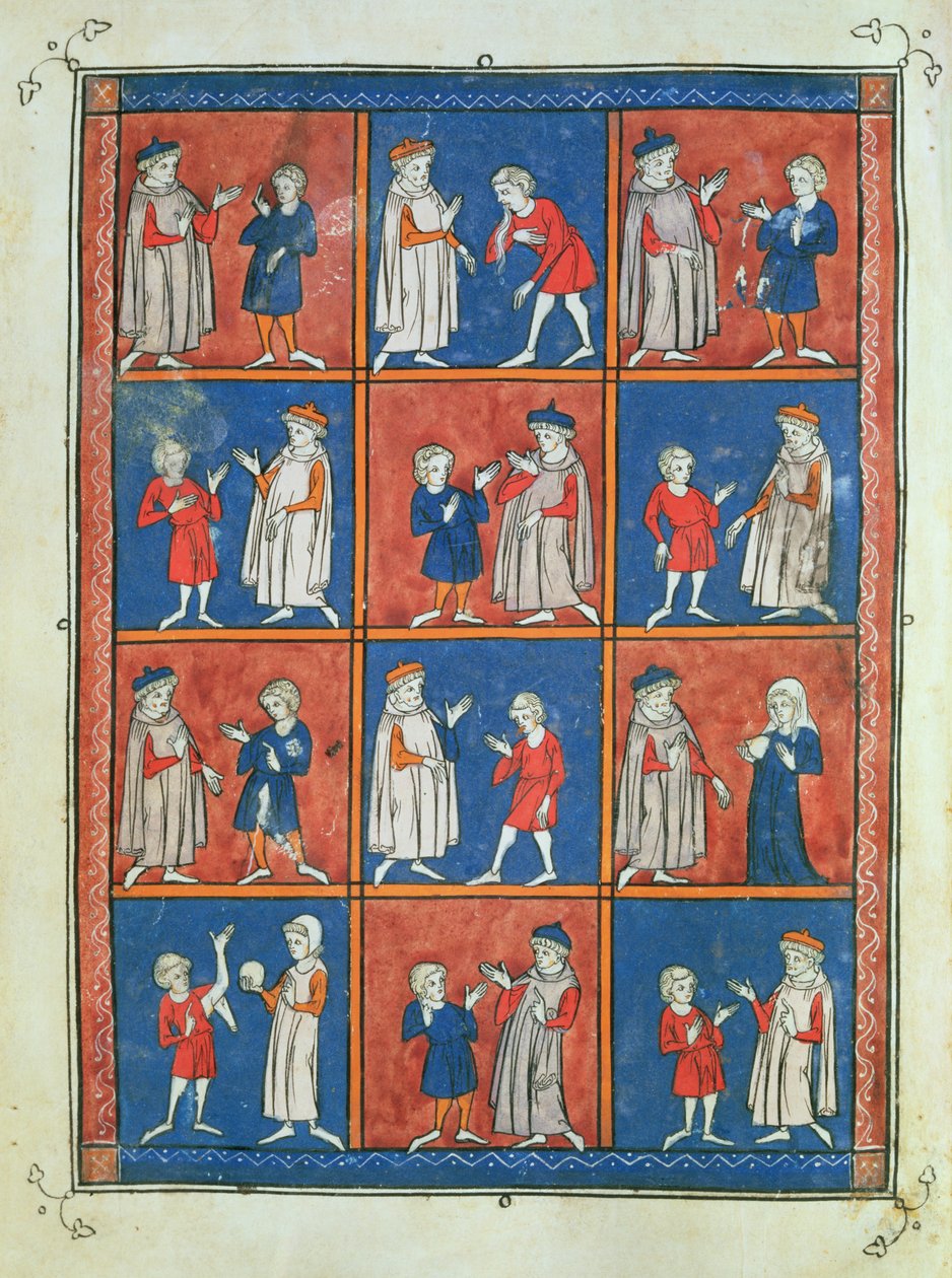 Sloane 1977 fol.51v Dwanaście dolegliwości, z „Chirurgia” Rogiera de Salerne autorstwa French School