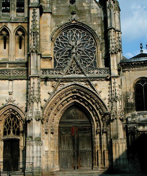 Południowy portal fasady zachodniej (Drzwi Południowe) autorstwa French School