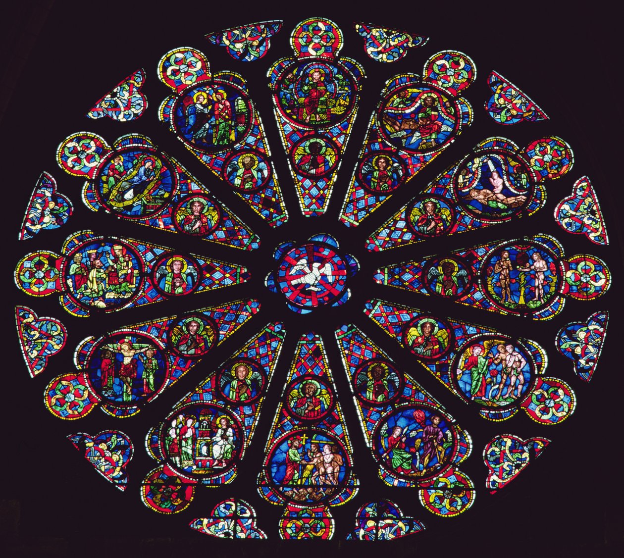 Rozeta południowa, 1235-40 autorstwa French School