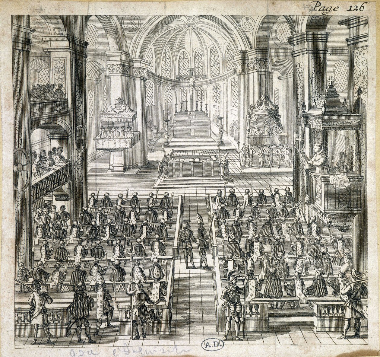 Ceremonia hiszpańskiej inkwizycji autorstwa French School