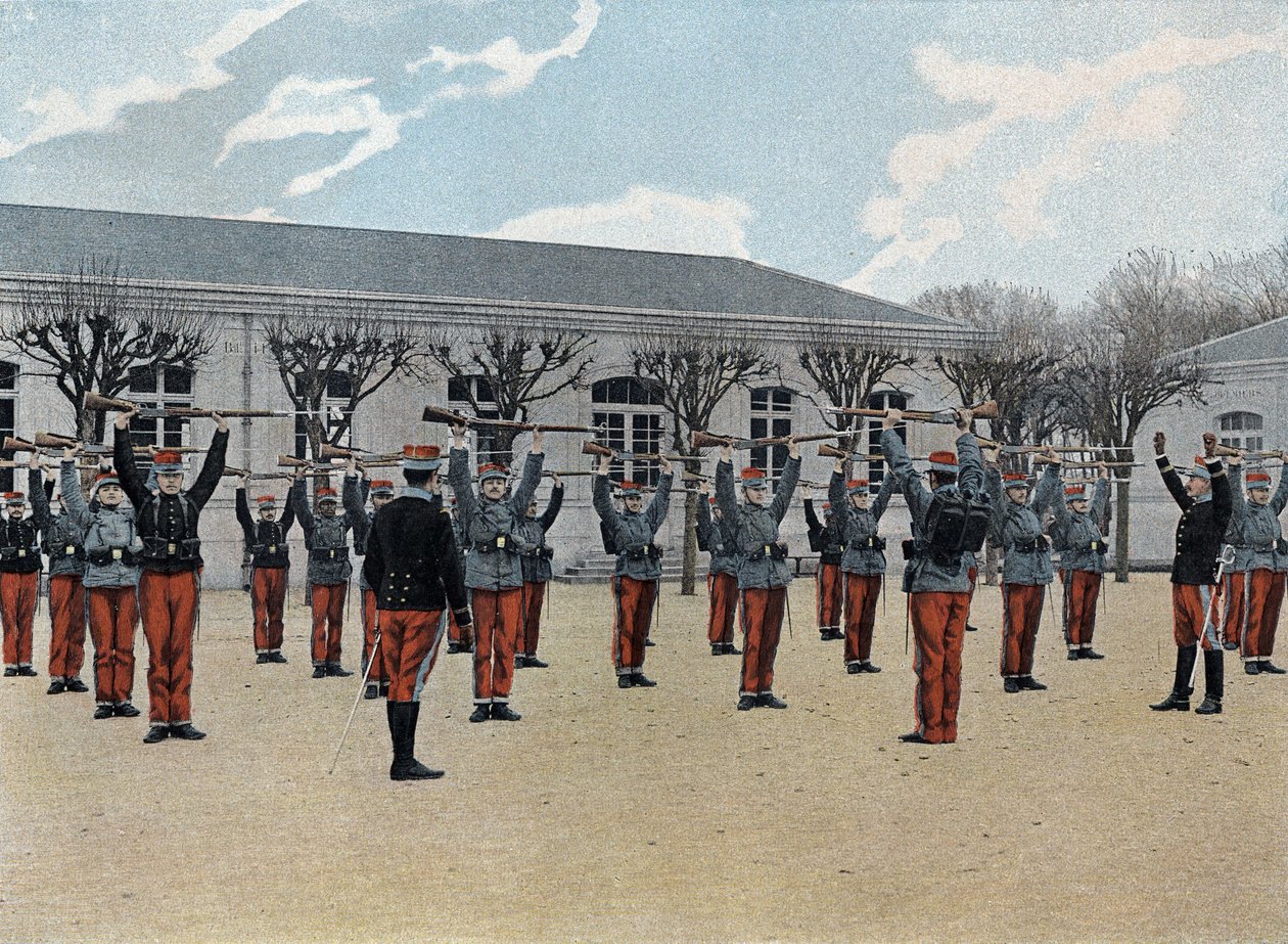 Specjalna szkoła wojskowa Saint-Cyr (Saint Cyr), służba wewnętrzna: początek szkolenia. autorstwa French School