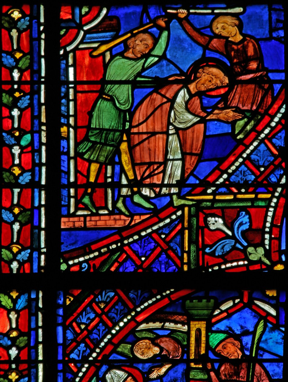Św. Apollinaire: zostaje pobity w Rawennie (w36) autorstwa French School