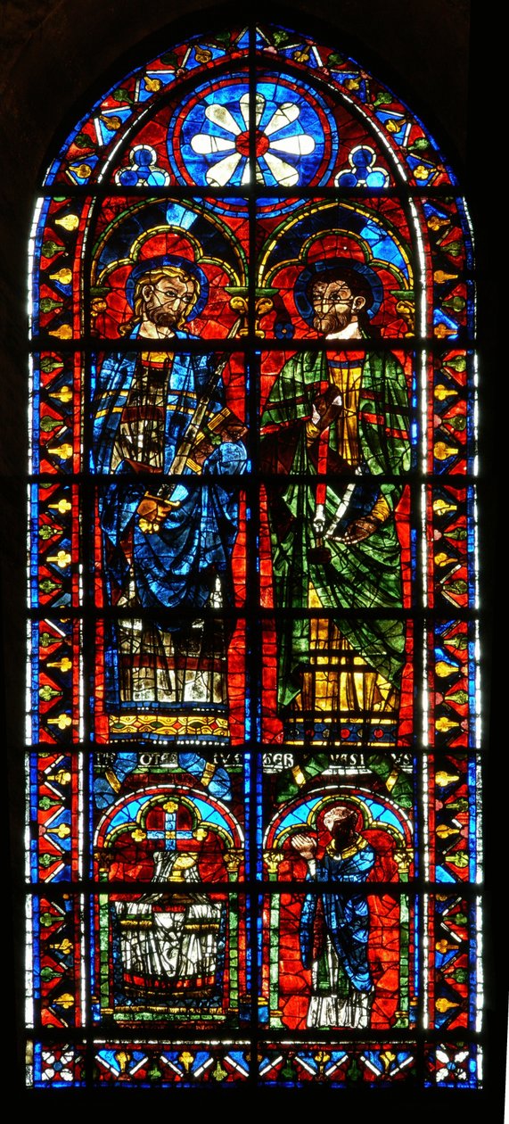 św. Gervais i św. Protus z księdzem darczyńcą autorstwa French School