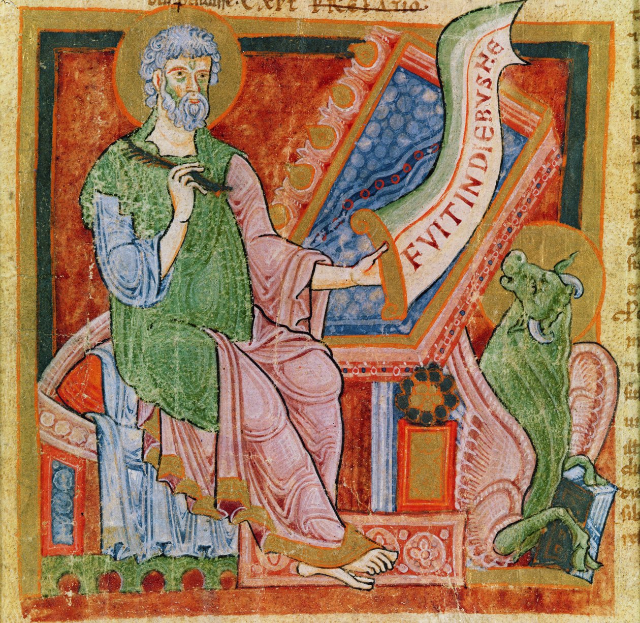 Św. Łukasz Ewangelista, 1120 autorstwa French School