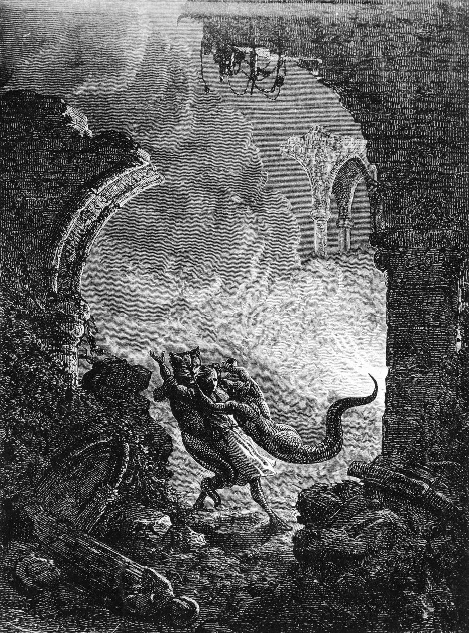St Patricks Purgatory, połowa C19th autorstwa French School