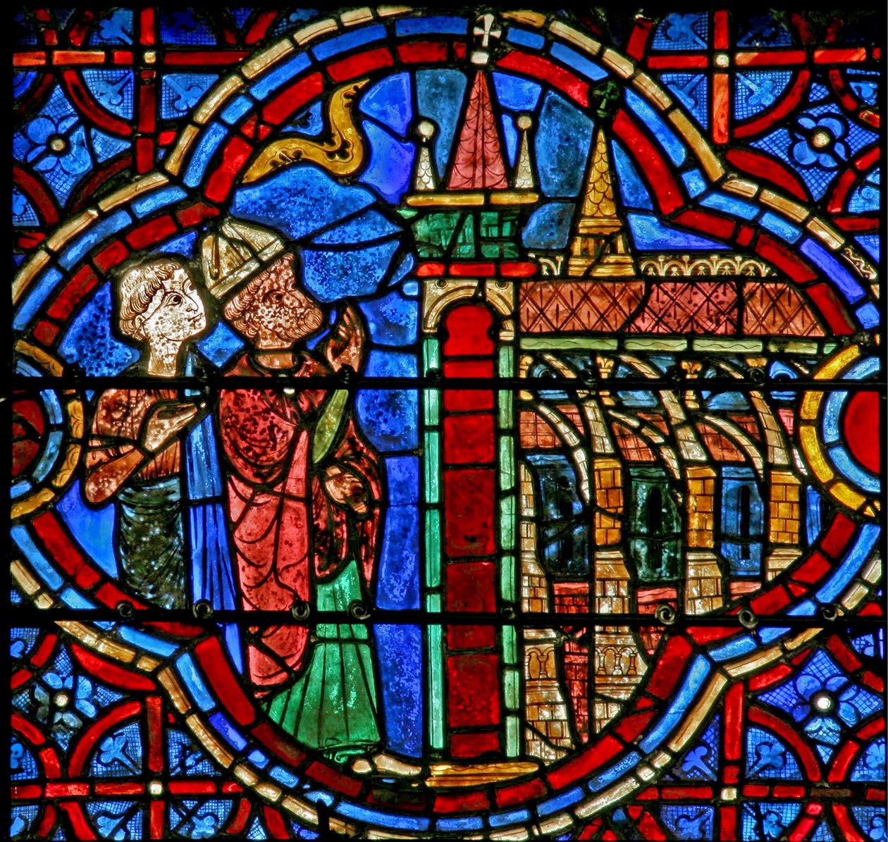 Św. Tomasz — w katedrze w Canterbury (w18) autorstwa French School