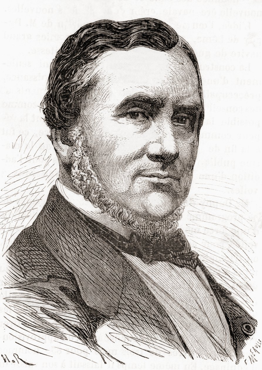 Stanislas Charles Henri Dupuy de Lôme, z Les Merveilles de la Science, opublikowanego ok. 1870 r. (rycina) autorstwa French School