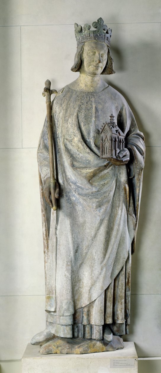 Posąg Karola V (1338-80) Króla Francji, 1365-80 (patrz też 210386) autorstwa French School