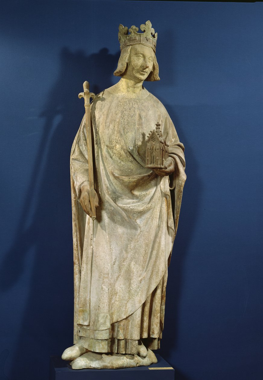 Posąg Karola V (1338-80) Króla Francji, 1365-80 (patrz także 27646) autorstwa French School