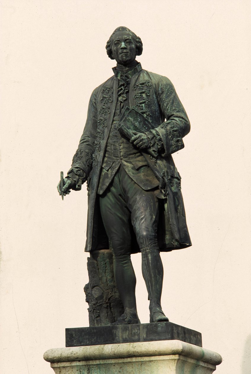 Posąg Georgesa Louisa Leclerca, hrabiego Buffon (1707-1788), Montbard (21 Cote d