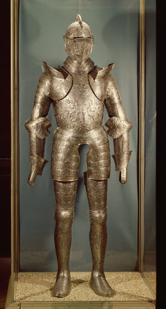 Zbroja Henryka II (1519-59) (żelazo) autorstwa French School