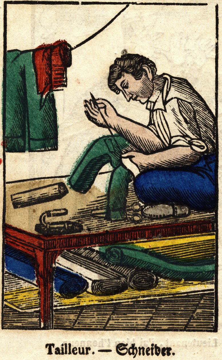 Dostosować; Cykle branżowe, wizerunek Epinal z XIX wieku. autorstwa French School