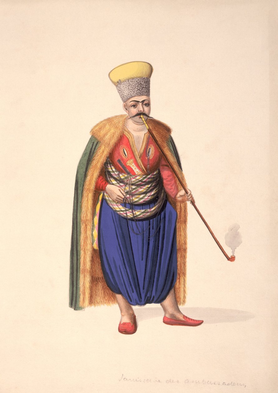 Ambasadorowie Janczary, okres osmański, 3. ćw. XVIII w. (wc na papierze) autorstwa French School