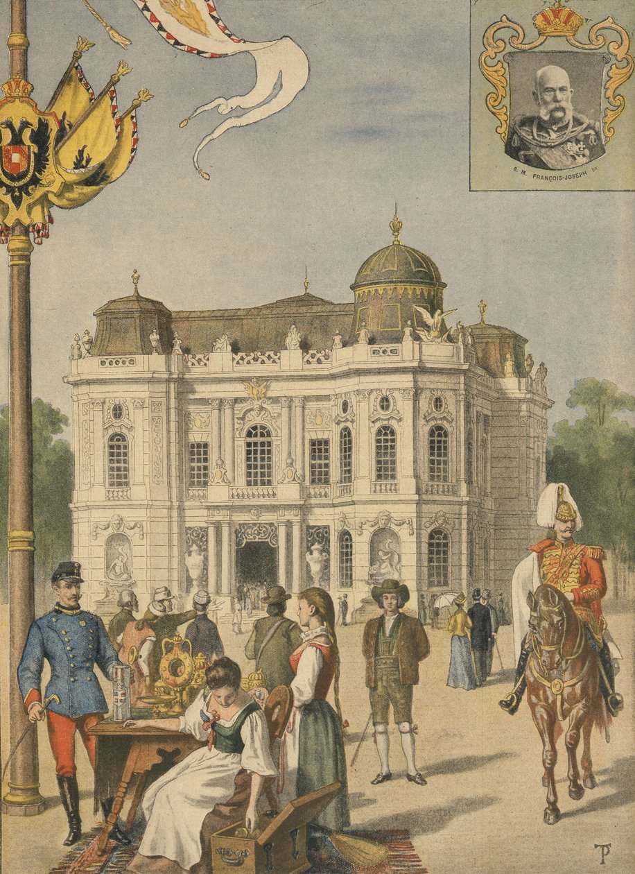 Pawilon Austriacki na Wystawie Światowej 1900, Paryż, ilustracja z Le Petit Journal, 20 maja 1900 autorstwa French School
