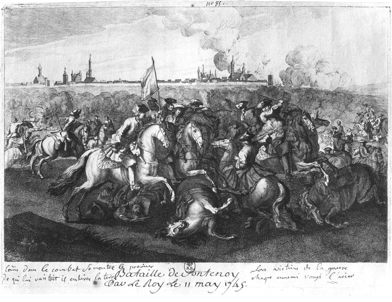 Bitwa pod Fontenoy, 11 maja 1745 autorstwa French School