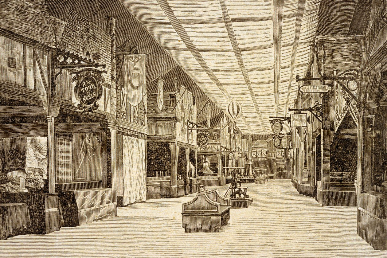 Bazar de la Charité w Paryżu przed pożarem 4 maja 1897 r. autorstwa French School