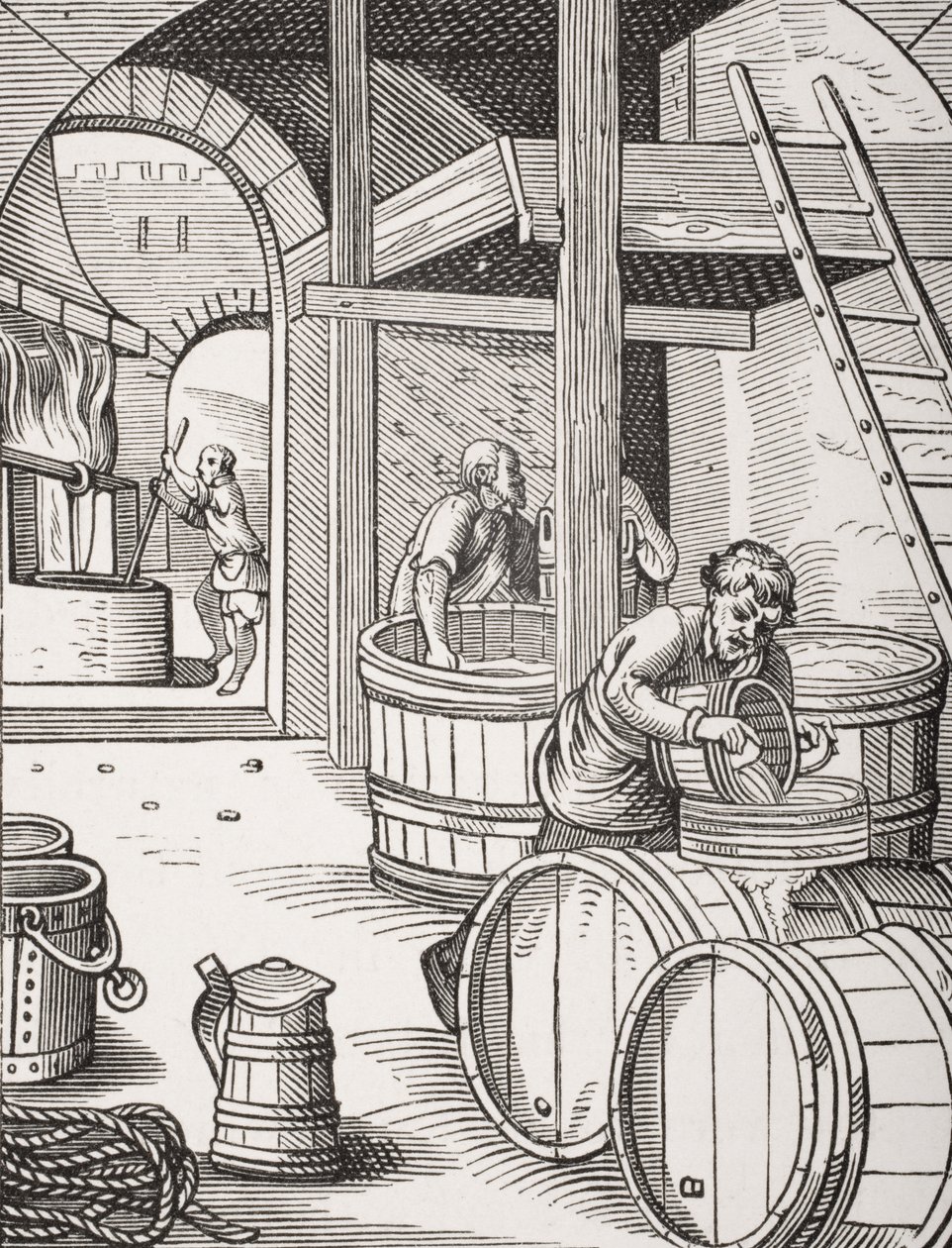 The Brewer, według ilustracji z XVI wieku narysowanej i wygrawerowanej przez Josta Ammana (1539-91) z 