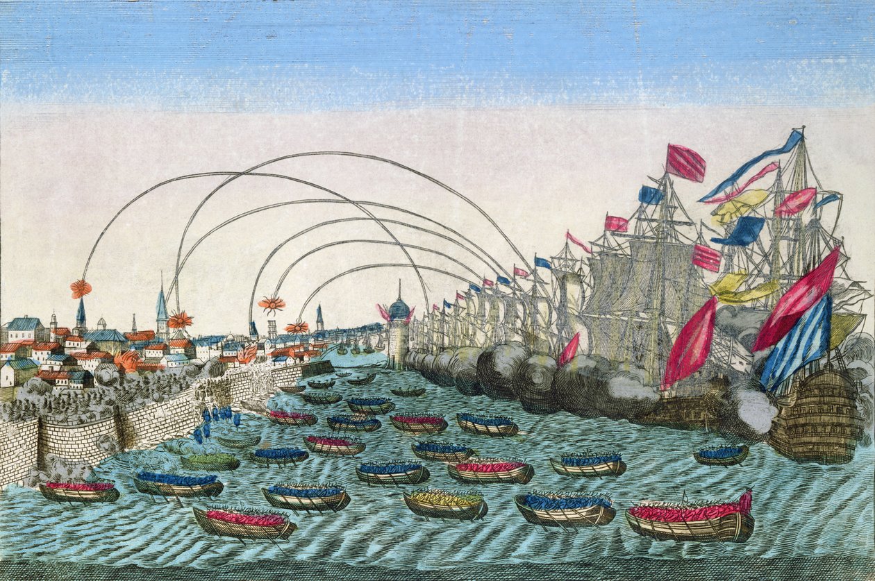 Zdobycie Hawany przez Anglików w 1762 r. (patrz także 110458) autorstwa French School