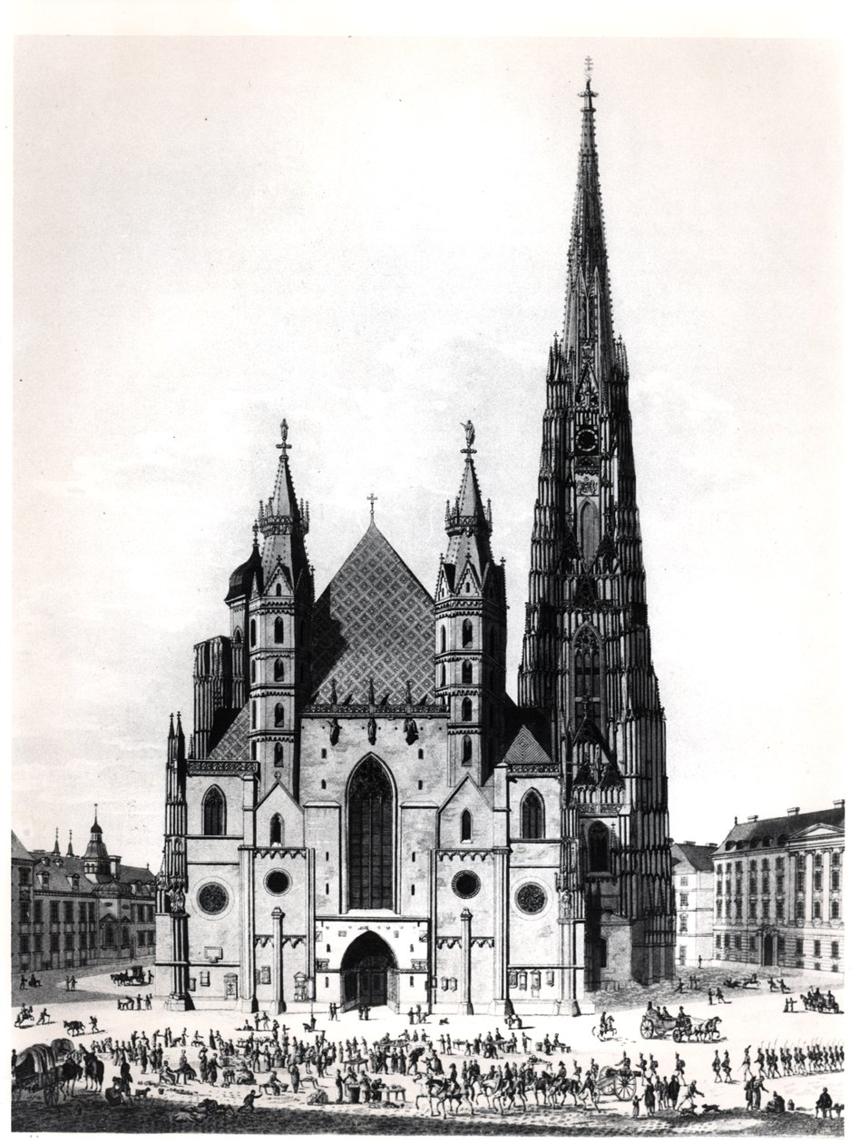 Katedra św. Szczepana w Wiedniu, 1821 r. autorstwa French School